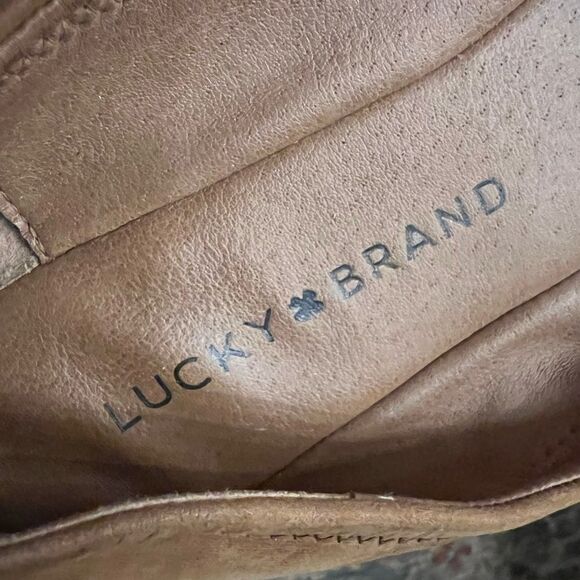 Lucky Brand size 7.5 caramel brown super soft color ballet flats - Picture 3 of 5